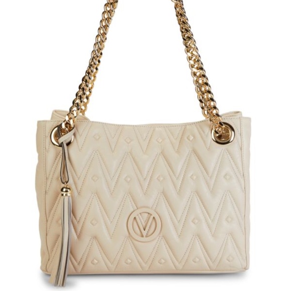 VALENTINO BY MARIO VALENTINO Luisa D Studded Leather Shoulder Bag